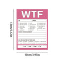 Musical notes design table paper form card measuring 13x10cm with colour printing