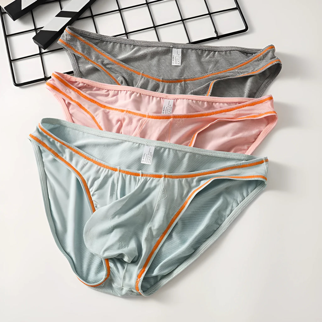Men's modal ice silk underwear with butt-lift design in multiple colours