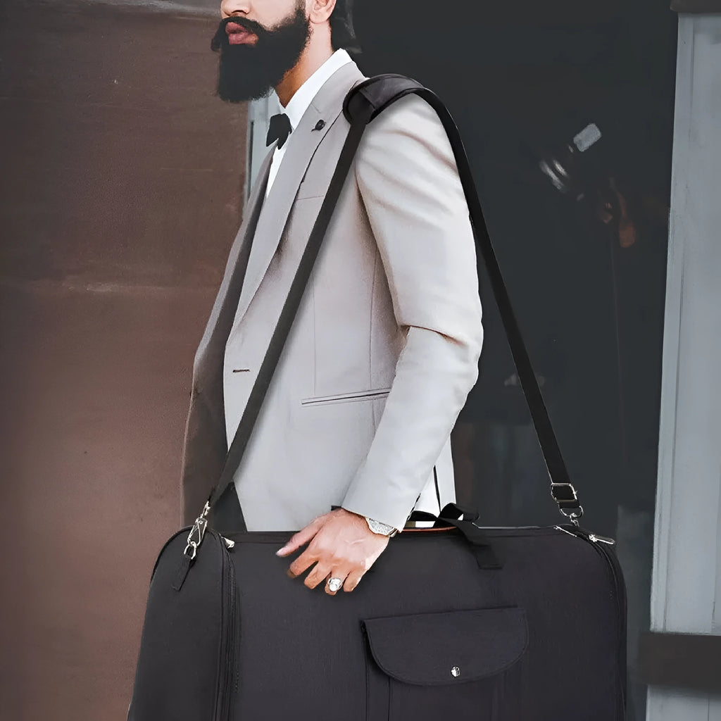 Folding travel workout duffel bag in Oxford cloth with 36-55L capacity