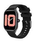 Bluetooth smart watch with touch screen display showing heart rate monitoring interface