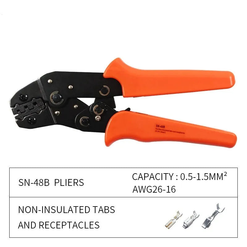 SN-48B portable multi-wrench jaw terminal crimping pliers combination tool set