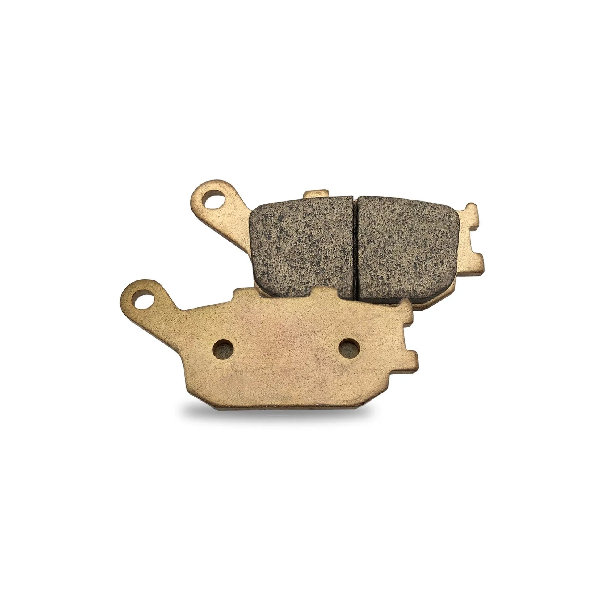 Set of asbestos-free sintered metal motorcycle brake pads for Honda CBR954RR rear wheel.