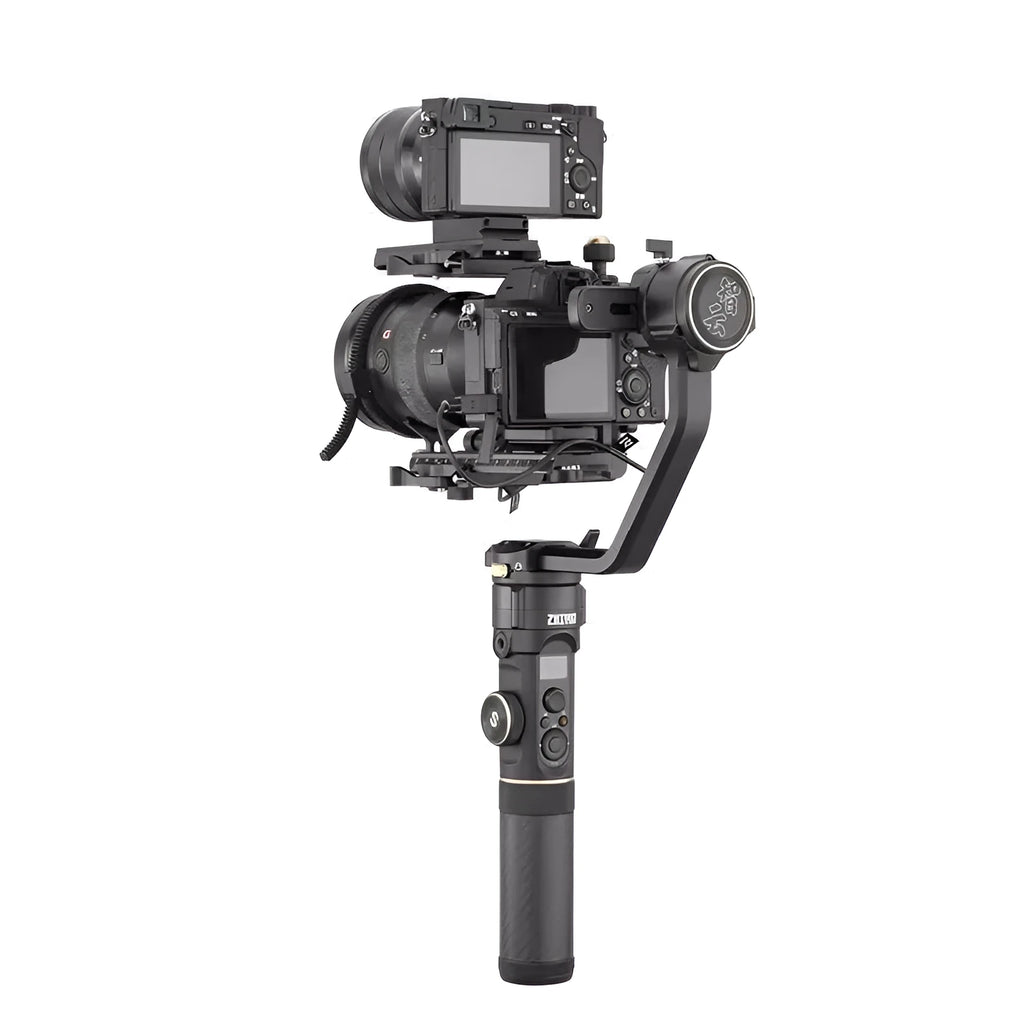 Línjiā Yúnhé 2S camera dual position handle extension with stabilizer accessory