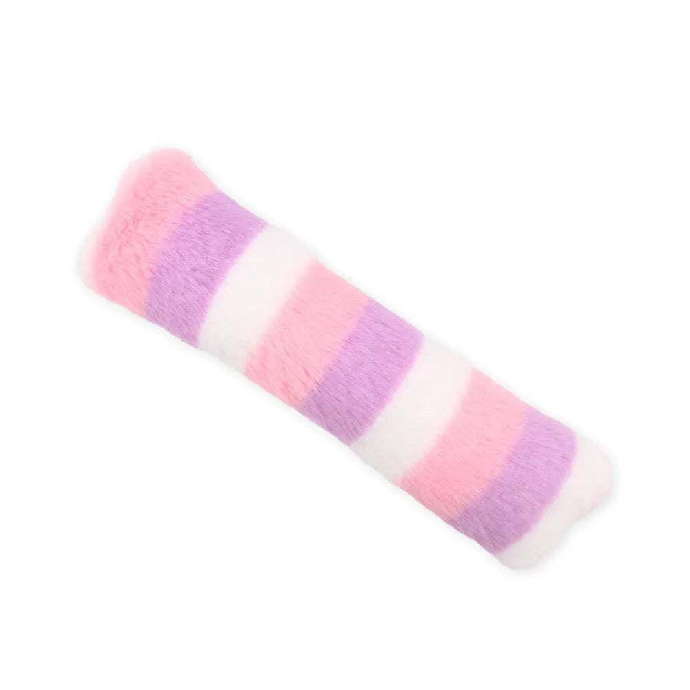 Colourful soft plush cat toy pillows with crinkle sound and catnip filling for indoor cats.