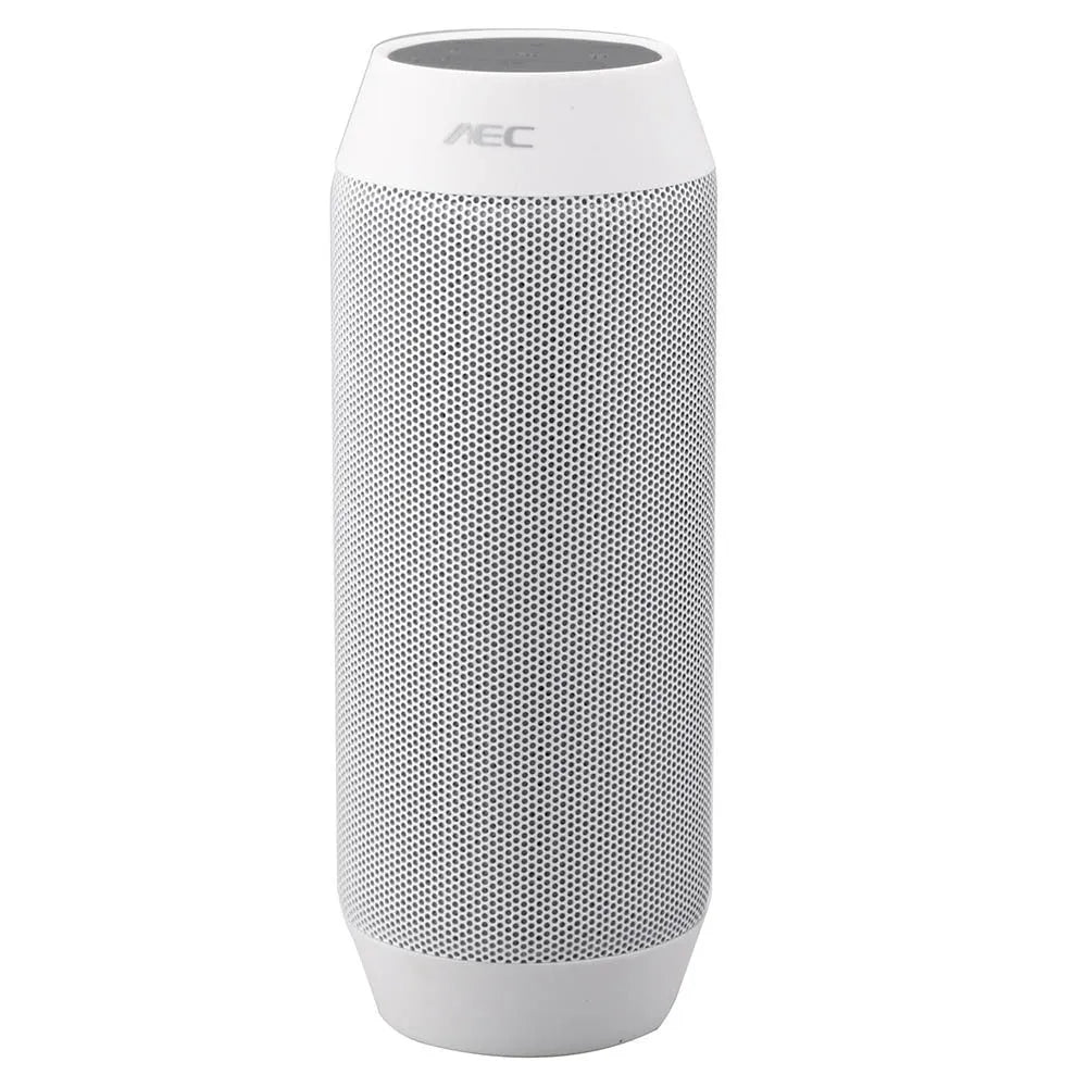 Mini black Bluetooth stereo speaker with RGB lighting and control buttons