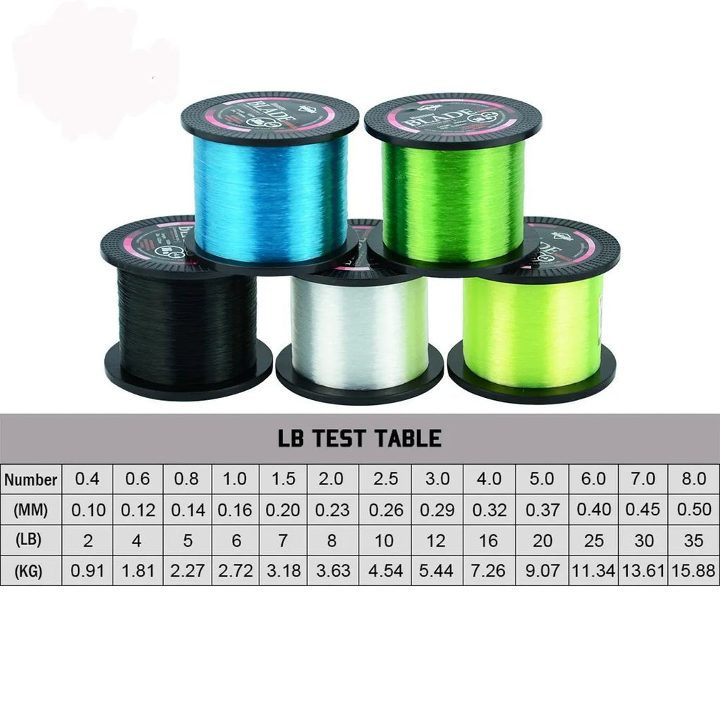 Seaknight1000 fishing line roll available in multiple colours and diameters