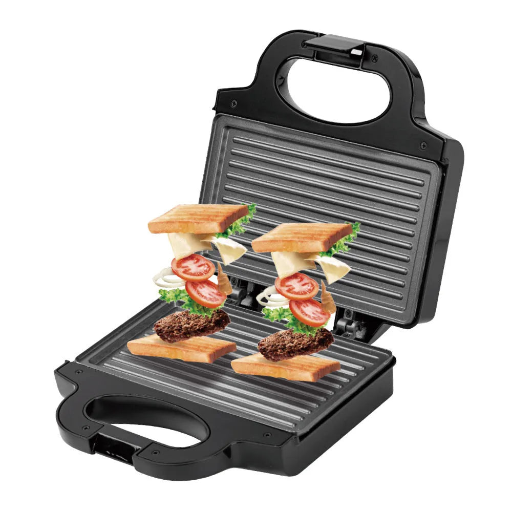 Double side heating sandwich machine 850W in R.585T colour, 25.4 x 11.4 x 25.5cm breakfast maker for toasted bread.