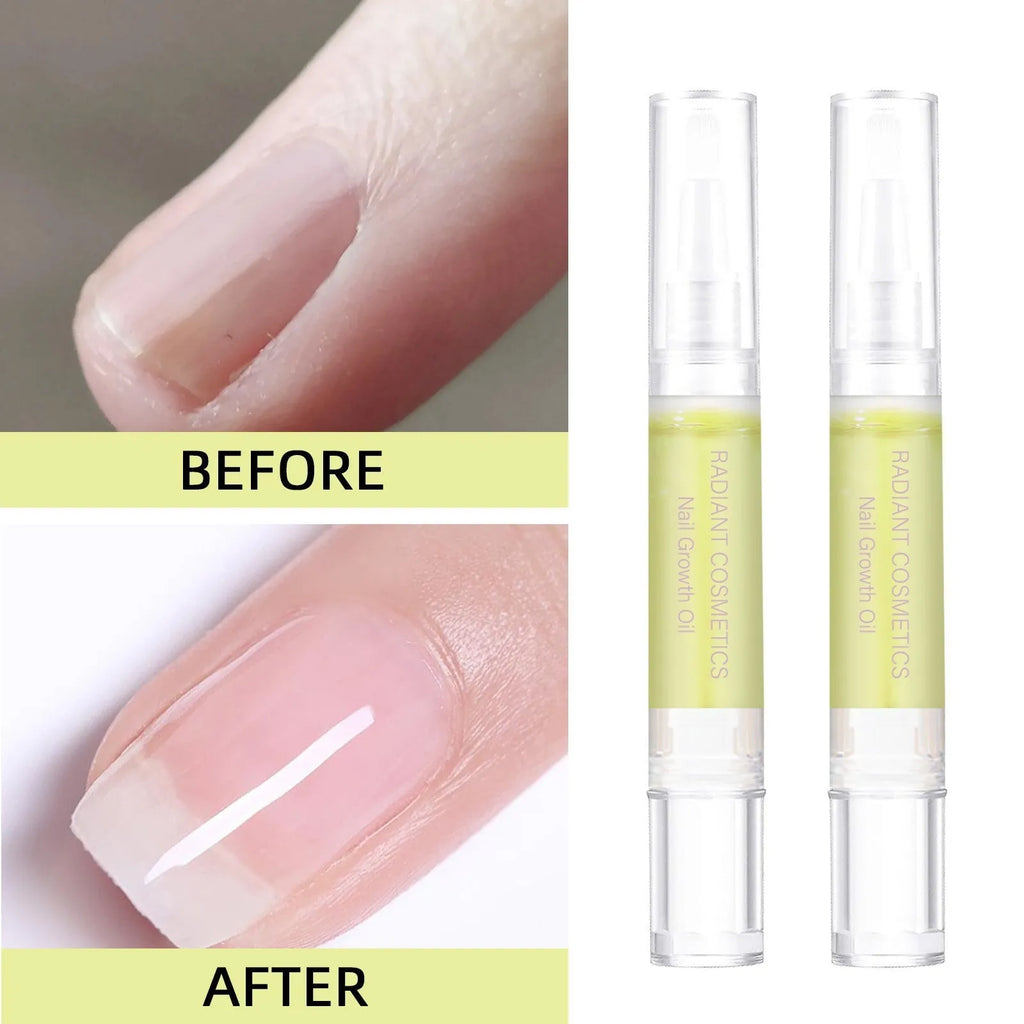 3ml nail growth treatment oil bottle for cuticle moisturising and nail strengthening