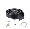 Black high-pressure automatic stainless steel glass washer with ABS base and copper hose.