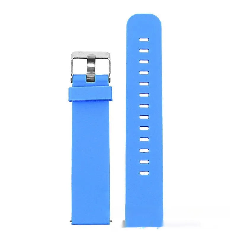 Solid colour silicone watch strap for Garmin Forerunner 245 in multiple colour options.