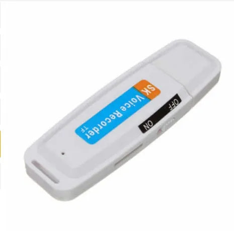 SK-868 creative USB flash drive with voice function in black or white plastic shell
