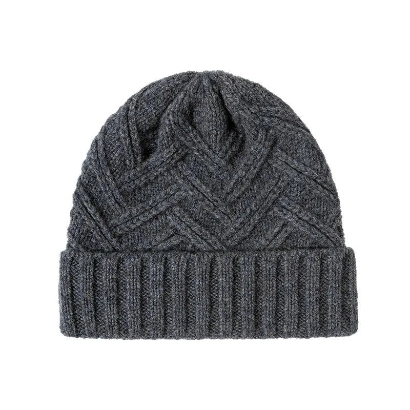Women's wool knitted hat with dome crown in six colour options for autumn and winter wear