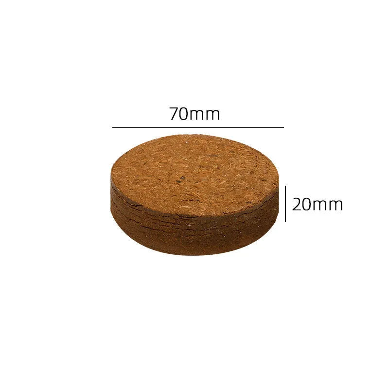 Nutrient soil blocks for vegetable seedling cultivation in various sizes on a garden table