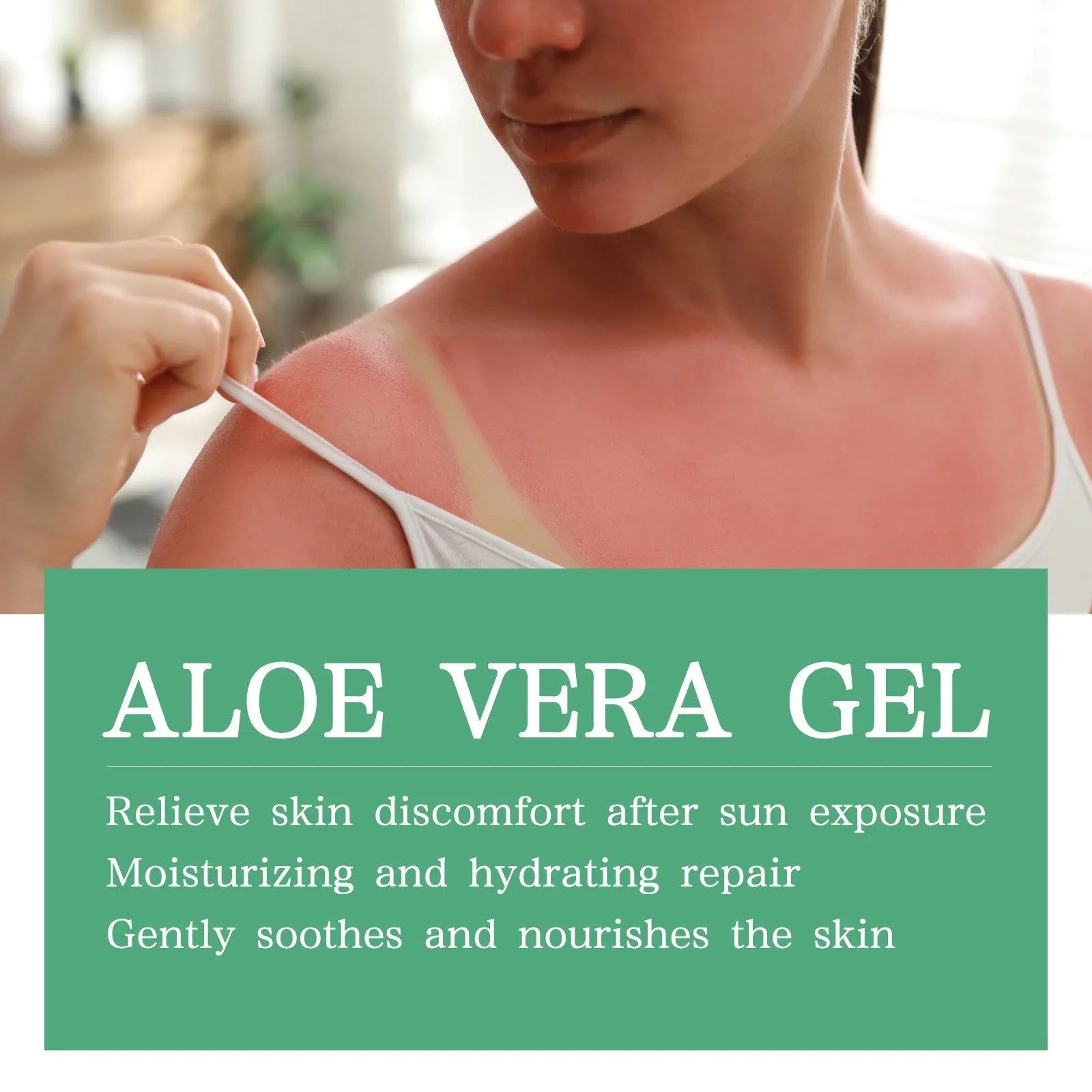 Tanning cream and aloe vera gel combination set in 50g or 100g containers for body bronzing and after sun relief