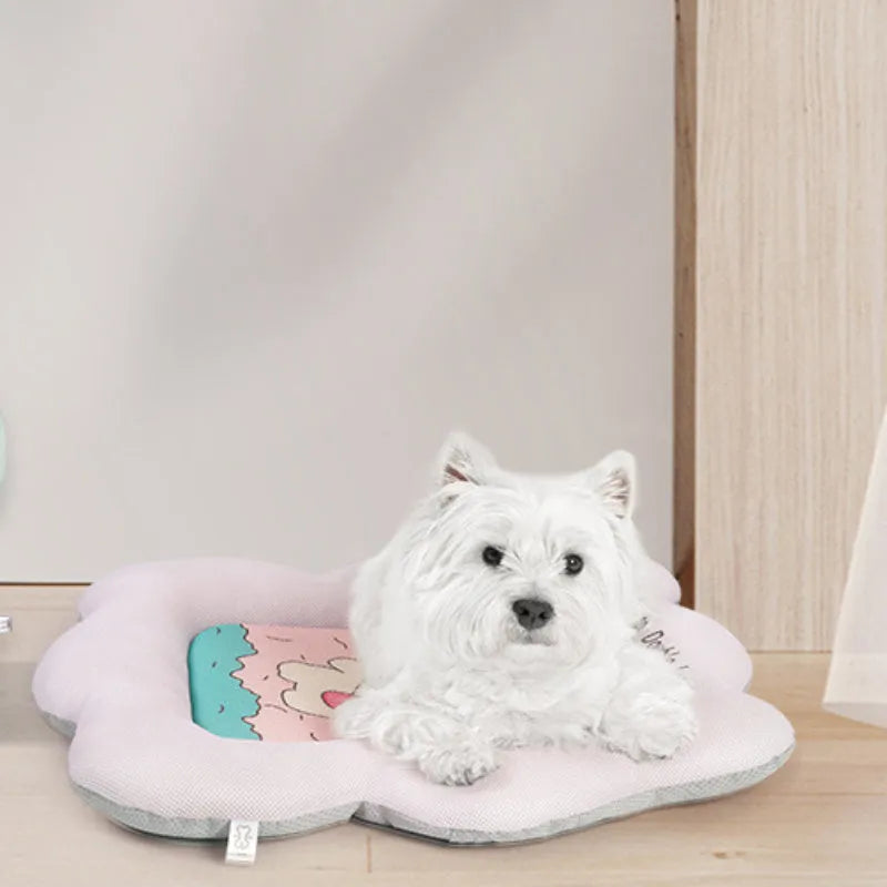 Green ice silk pet cooling mat for dogs and cats in large size
