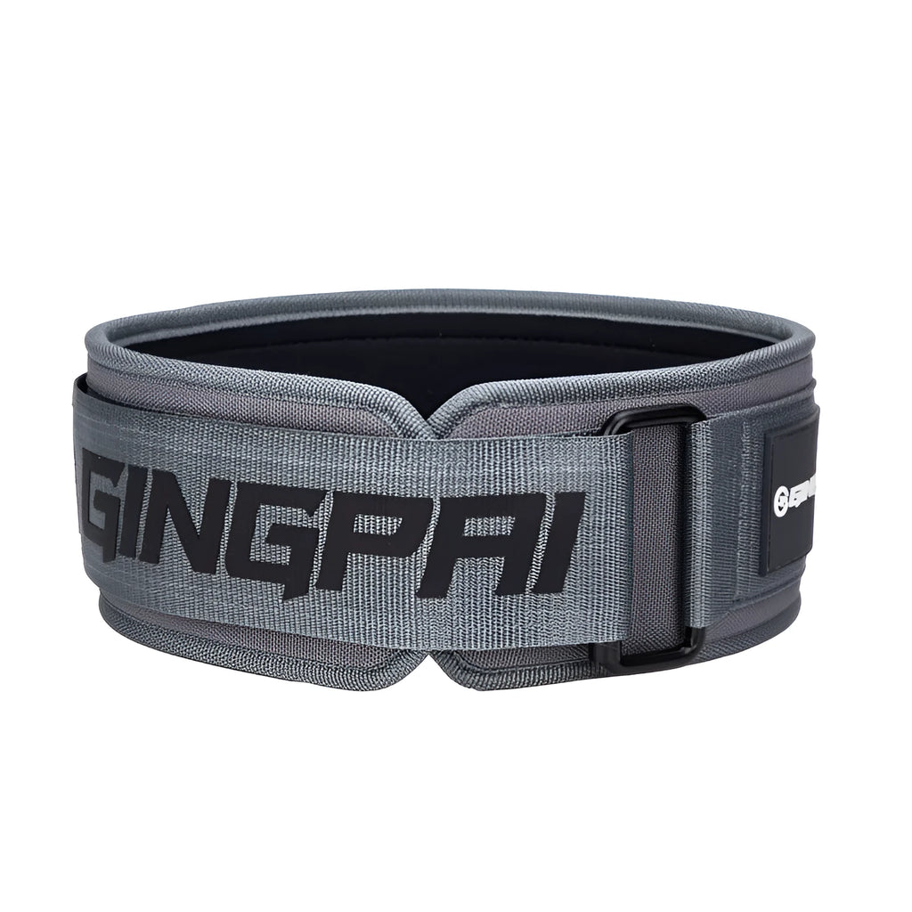 Fitness lumbar support belt for abdominal training and weightlifting exercises.