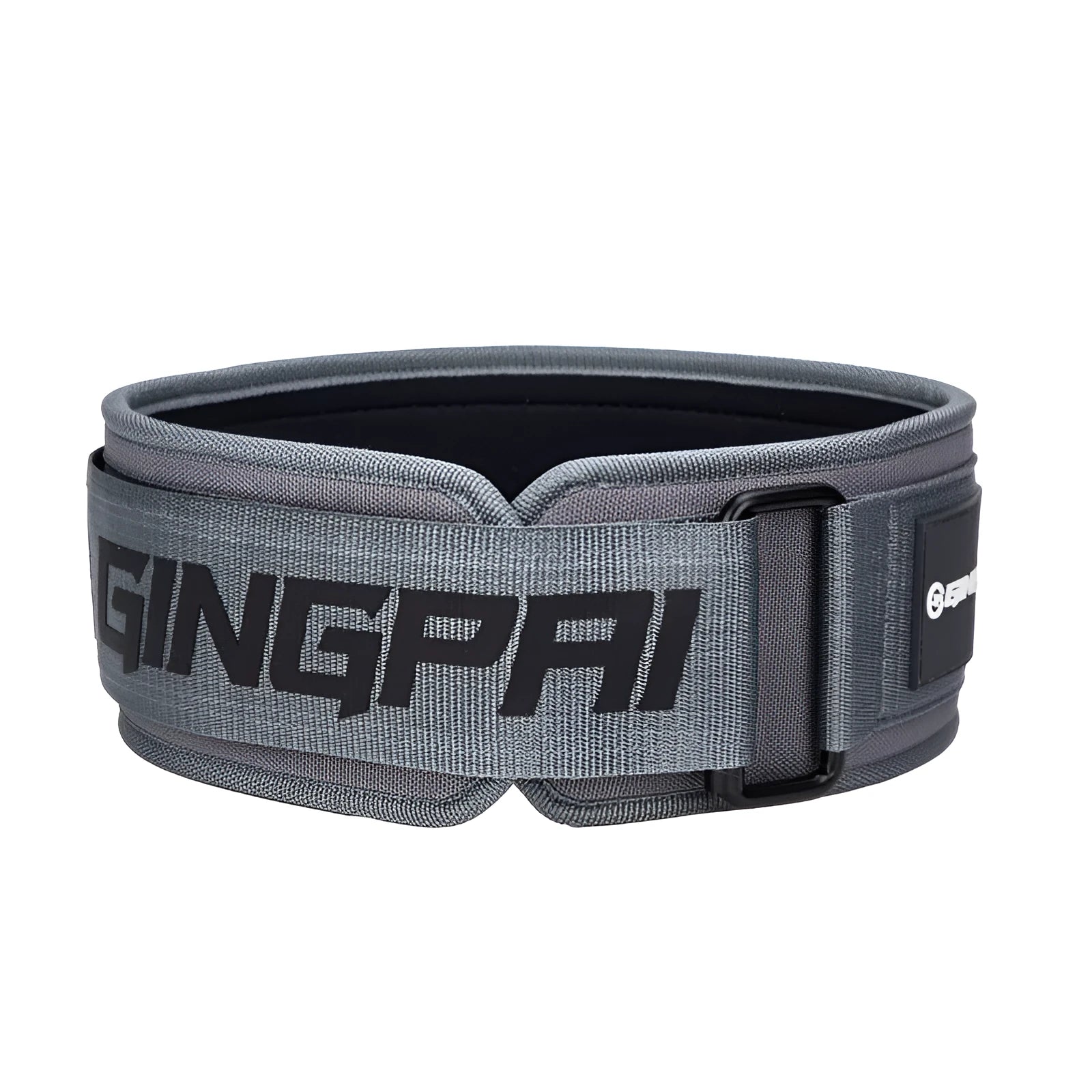 Fitness lumbar support belt for abdominal training and weightlifting exercises.
