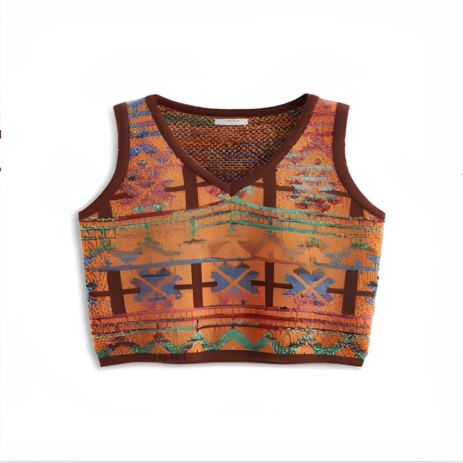 Men's loose fit round neck short sleeve printed t-shirt in bird eye cloth fabric