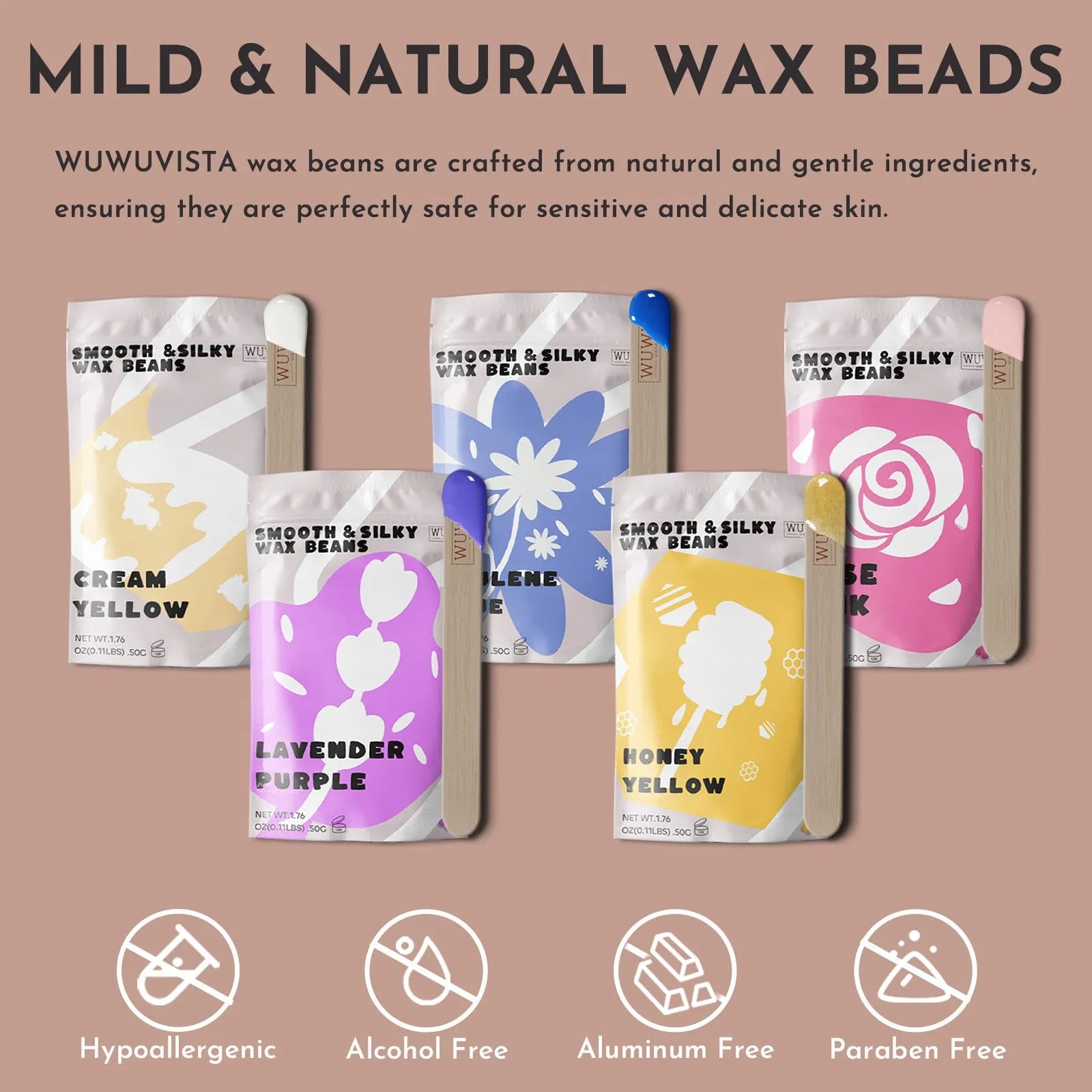 Professional waxing kit with hard wax beans, wax warmer, and post-care lotion for sensitive skin hair removal.