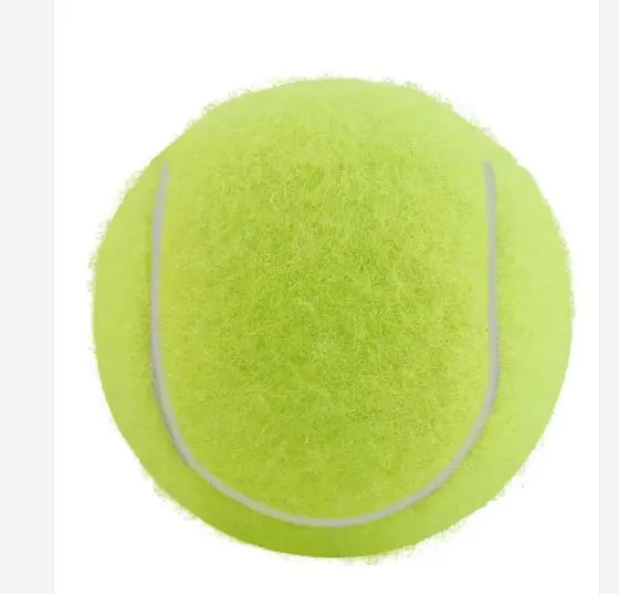 Bite-resistant rubber tennis ball dog toy 6.3cm diameter in five colour options