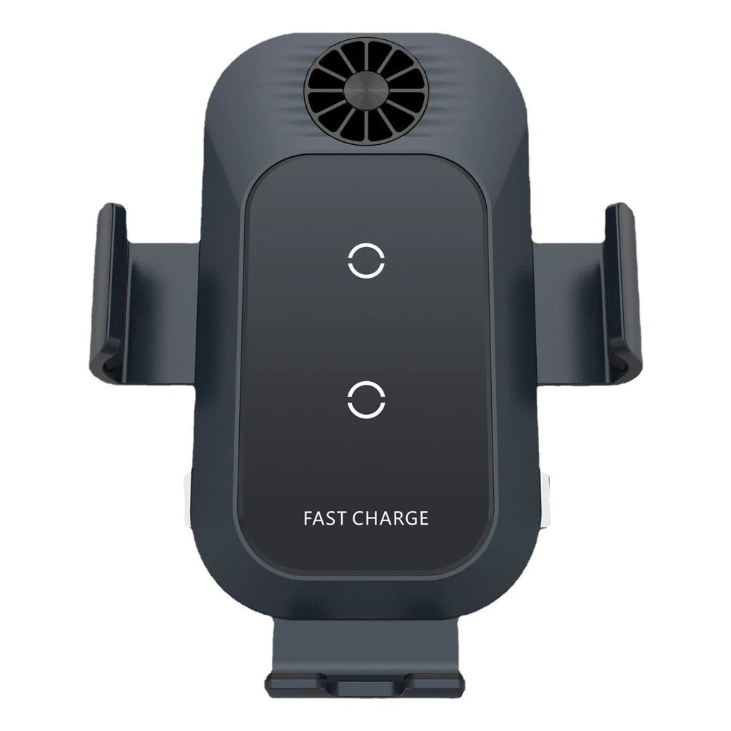 C35 colour car wireless charging phone holder mounted on air vent with phone inserted