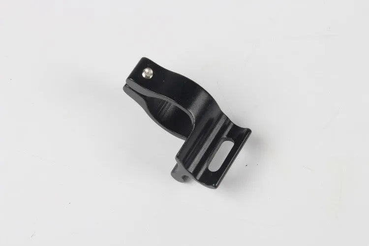 Black aluminium alloy vehicle clamp ring with 28.6mm diameter for steel frame fastening