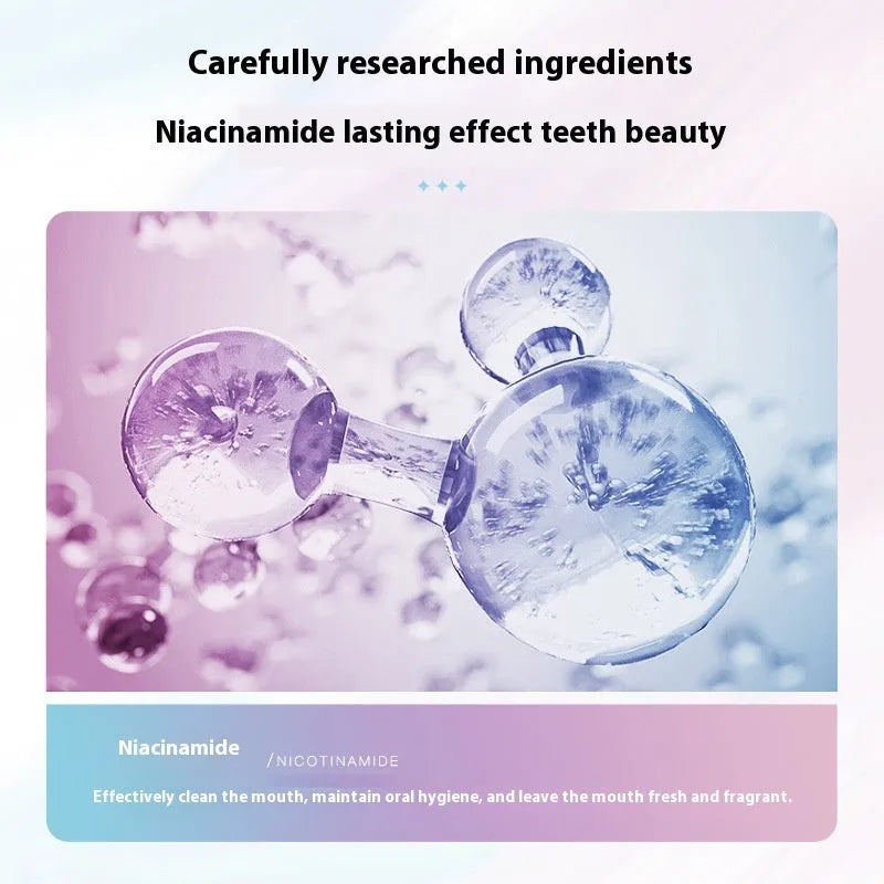 Nicotinamide dazzling white toothpaste tube 100g for adult oral cleaning and whitening