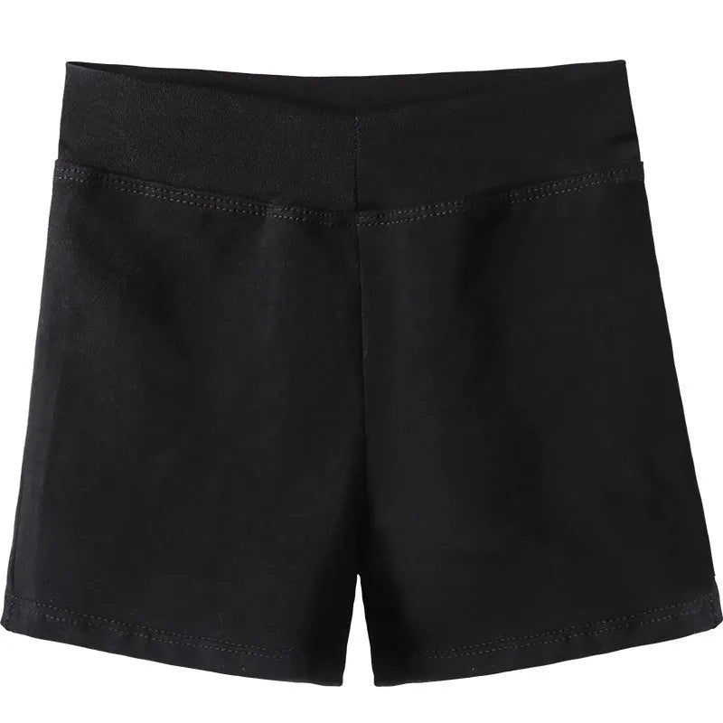 Black cotton women's ballet practice dance pants for fitness and exercise