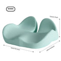 Memory foam office chair cushion in solid colour measuring 46x43x12cm