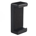 Black plastic single phone holder with 10x4x3.5mm dimensions showing rotating clamp mechanism