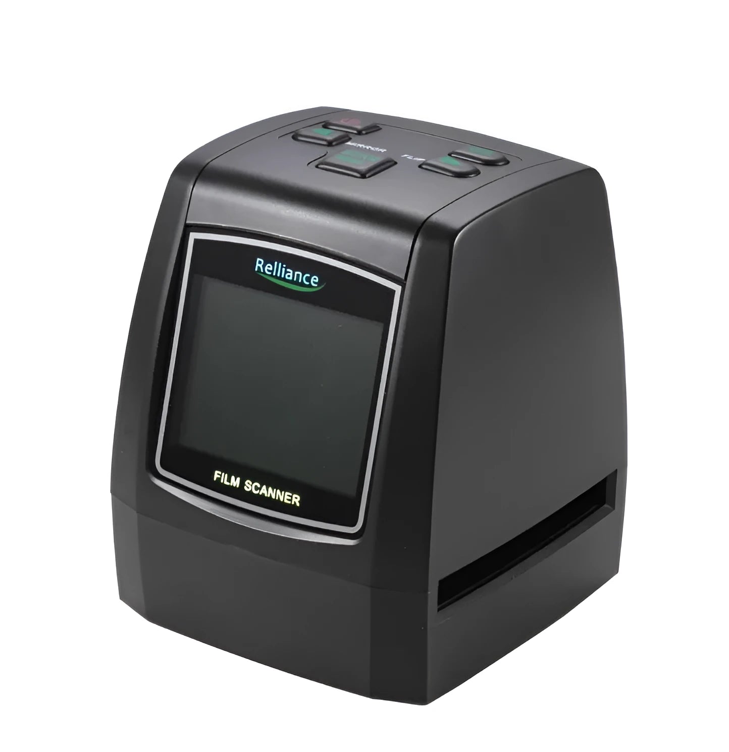 14-megapixel film and slide scanner with colour LCD display for converting 35mm negatives and slides