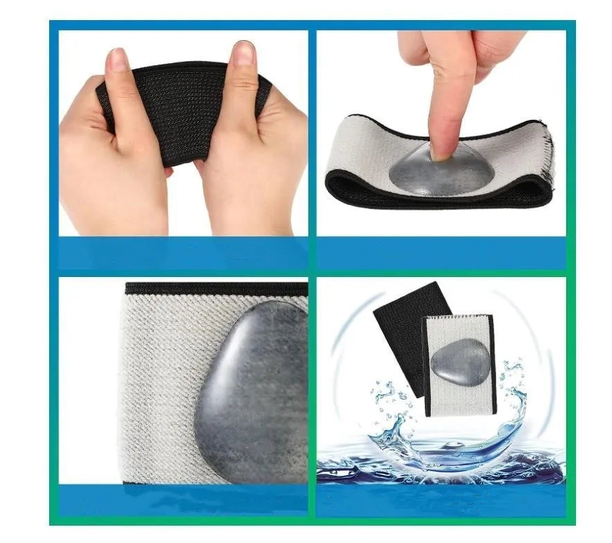 Elastic foot bandage with heart-shaped support pad for arch cushioning and flat feet