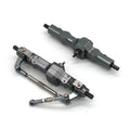 Alloy military remote control car model metal accessories in grey with black tyres