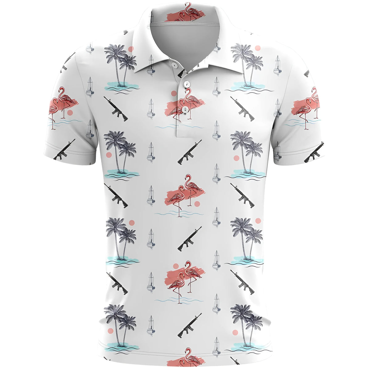 3D printed sports short sleeve top in loose fit style with colour matching patterns on polyester fabric
