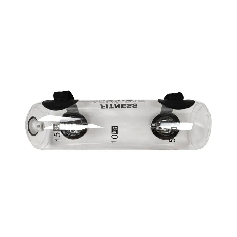 Transparent PVC water filled dumbbell bag for adjustable weight strength training