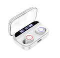 Black X11 Bluetooth wireless earbuds with charging case and silicone ear tips