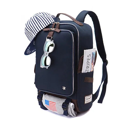 Men's modern Oxford cloth backpack in Korean style design with large 30x16x46cm capacity