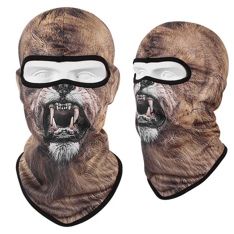 Bakool silk motorcycle skull mask with skeleton design measuring 36x29 cm