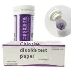 Chlorine dioxide test paper bottle with 50 strips for waste water concentration testing 0-1000mg/L