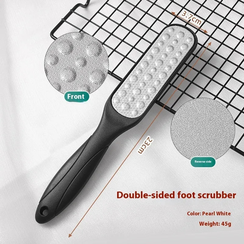 Stainless steel double-sided foot grinder for callus removal