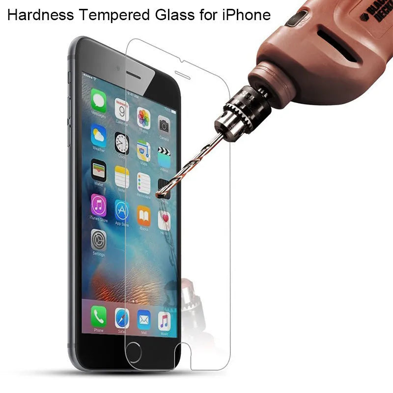 Tempered glass screen protector for iPhone with anti-fingerprint coating