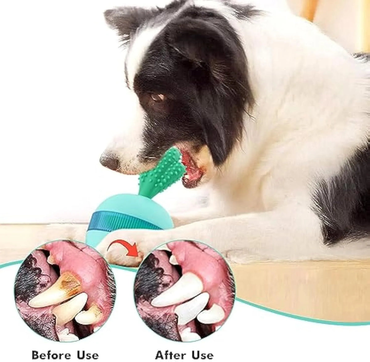 Blue interactive dog treat dispensing puzzle ball toy for medium large dogs