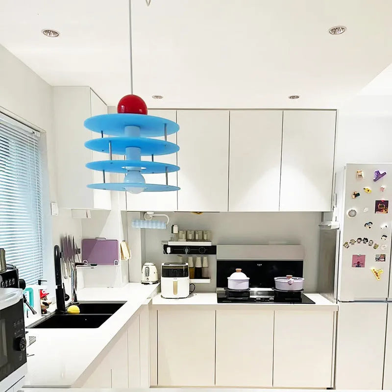 Simple Ph5 chandelier with adjustable macaron lighting elements for restaurant use