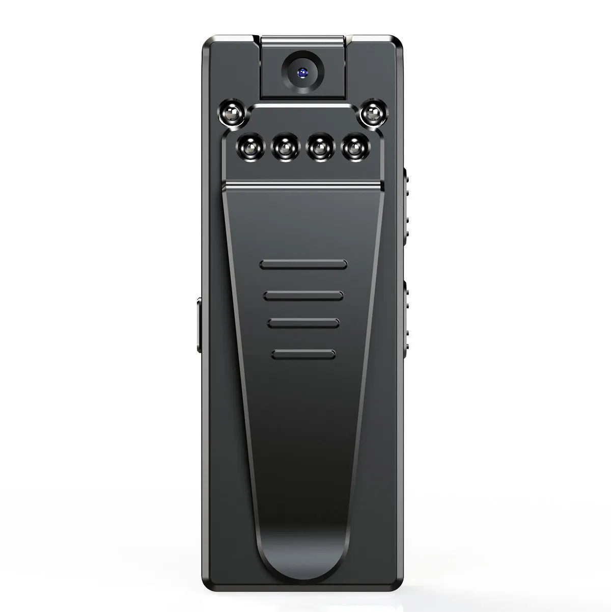 Black 1080p HD DV home camera with 5 metre night vision and 90-degree rotation