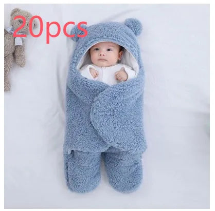 Quilted baby sleeping bag wrapper in cotton blend fabric available in multiple colours and sizes