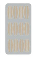 No glue eyelid sticker box with three size options: small, medium, and large
