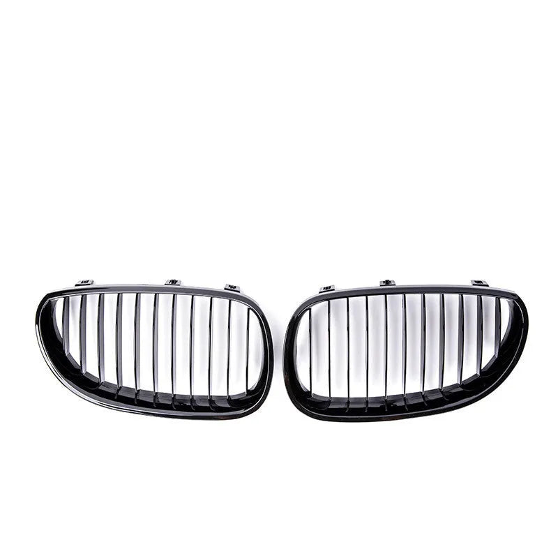 BMW 5-Series black carbon fibre shield grille for E60 E66 2004-2009 models