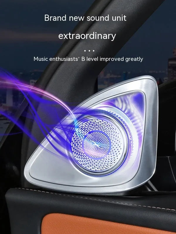 Burmester style rotating tweeter speaker for 2023 Mercedes-Benz GLC, 23 cm diameter