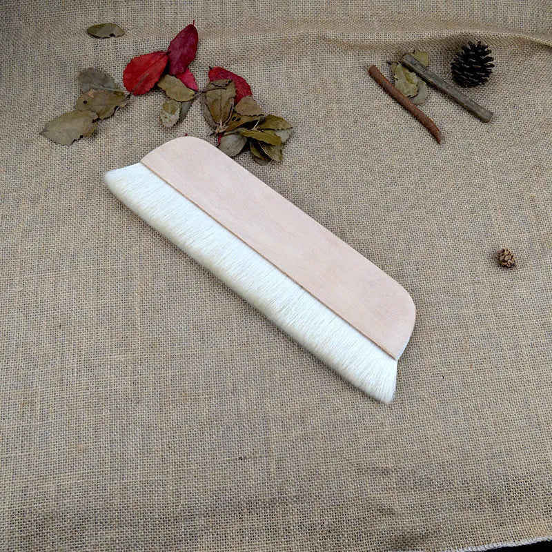 Wool art mounting brush for paste board shading in picture colour with size options