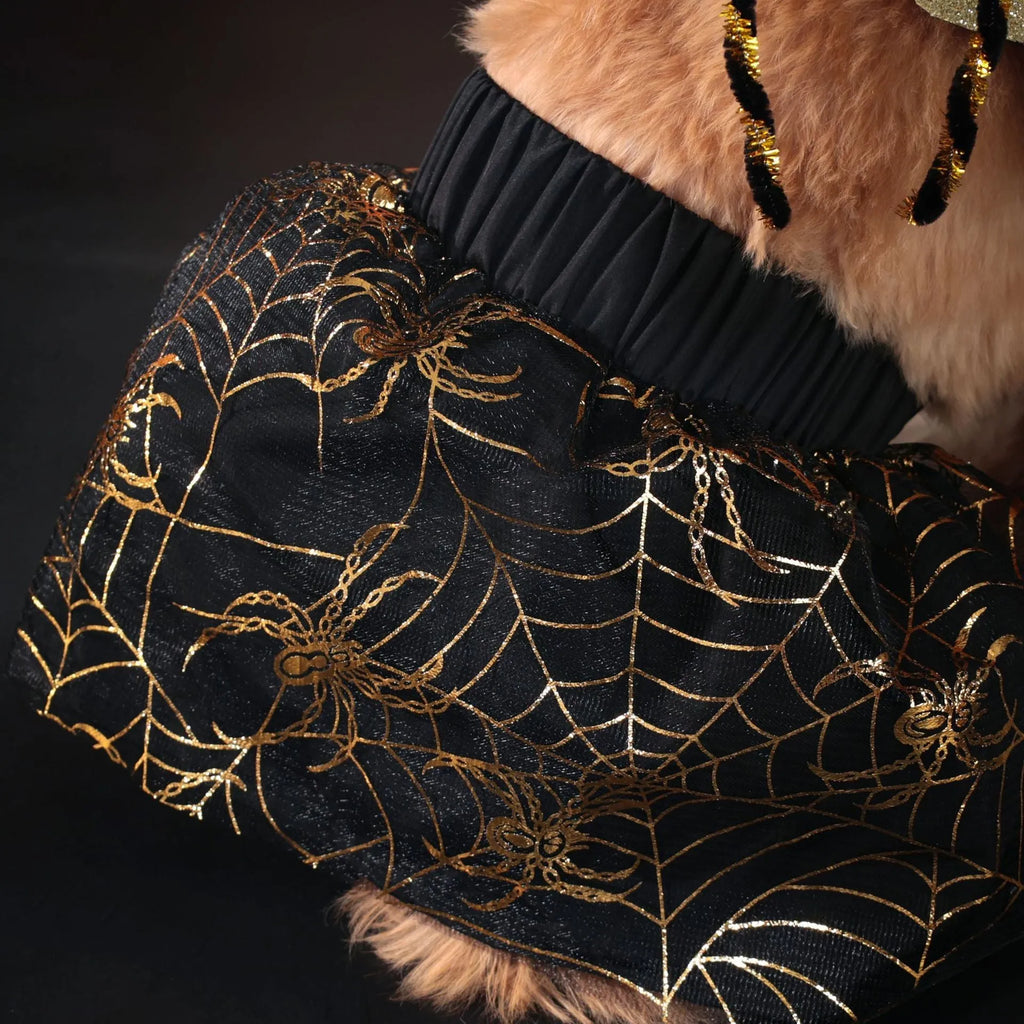 Dark formal suit halloween costume for dogs in polyester fabric